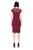 Tadashi Shoji - Corded Embroidery Sheath Cocktail Dress In Red