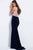 JVN56013 Bead Embellished Fitted Evening Dress