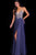 JVN59128 Embellished Deep V-neck A-line Dress