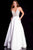 JVN51488 Embellished V-neck Long A-line Dress