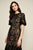 Tadashi Shoji - Mirabelle Embroidered Knee Length Dress In Black and Neutral