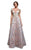 Beside Couture by Gemy - BC1306 Floral Embroidered A-Line Gown in Pink, Floral