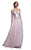 Beside Couture by Gemy - BC1309 Sequined Illusion Ballgown in Pink