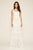 Tadashi Shoji - Sleeveless Lace V-neck A-line Dress In White and Neutral
