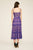 Tadashi Shoji - Lace V-neck A-line Tea Length Dress In Purple and Neutral