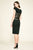 Tadashi Shoji - Claudie Sequined Neoprene Knee Length Dress In Black and Gold