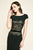 Tadashi Shoji - Claudie Sequined Neoprene Knee Length Dress In Black and Gold
