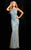 BG Haute - 48693 Sleeveless Full-length Sequined Gown in Blue