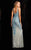 BG Haute - 48693 Sleeveless Full-length Sequined Gown in Blue