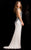 BG Haute - 48719 Artistic Embellished Sleeveless Gown in White and Black