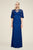 Tadashi Shoji - Lace V-neck Sheath Dress In Blue