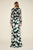 Tadashi Shoji - Floral Print Bateau Sheath Dress In Black and White