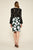 Tadashi Shoji - Gower Floral Lace Neoprene Fitted Dress In Black and White
