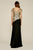 Tadashi Shoji - Bedazzled Bateau Sheath Dress In Black and Gold