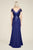 Tadashi Shoji - Bedazzled Bateau Sheath Dress In Purple