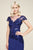 Tadashi Shoji - Bedazzled Bateau Sheath Dress In Purple