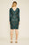 Tadashi Shoji - Embellished Long Sleeve Bateau Sheath Dress In Green and Neutral
