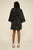 Tadashi Shoji - Embellished Jewel Neck A-line Dress In Black and Gold