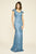 Tadashi Shoji - Nowak Sequin Embroidered Gown - Petite In Blue