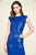 Tadashi Shoji - Sacco Sleeveless Sequin & Neoprene Dress - Petite In Blue