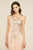 Tadashi Shoji - Illusion Asymmetric Embellished Tulle Gown In Neutral and Gold