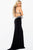 JVN50043 Embroidered Plunging V-neck Sheath Dress