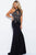 JVN51320 Crystal Embellished High Halter Dress
