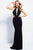 JVN54578 Embellished High Halter Sheath Dress