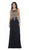 May Queen - Illusion Ornate Lace Prom Gown MQ1432 In Black