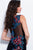 58030 Bateau Multicolored Floral Appliques Fitted Prom Dress