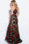 54679 Floral Embroidered Halter Lace Side Detail Prom Dress