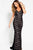 52084 Sleeveless Lace V-neck Sheath Dress