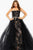 54886 Strapless Embellished Gown with Tulle Overskirt
