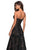 La Femme - 27164 Sequined Lace Strapless A-line Dress In Black and Neutral