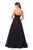 La Femme - 27284 Sweetheart Lace Organza Ballgown In Black and Neutral