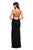 La Femme - 26937 Sequined Deep V-neck Sheath Dress In Black