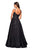 La Femme - 27449 Sweetheart Pleated Evening Gown In Black