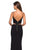 La Femme - 27453 Mock Two Piece Sweetheart Jersey Sheath Dress In Black
