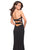 La Femme - Strapless Jersey Sheath Dress With Slit 27035 - 1 pc Black In Size 6 Available