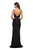 La Femme - 27453 Mock Two Piece Sweetheart Jersey Sheath Dress In Black