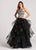Ellie Wilde - EW118169 Lace High Halter Two-Piece Ballgown In Black and Silver