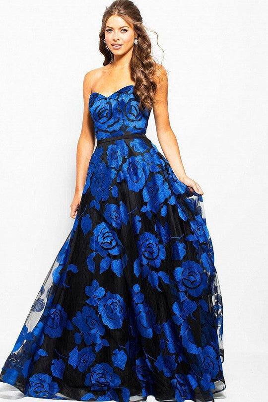 JVN60044 Strapless Sweetheart A-line Dress