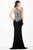 Jovani - Fitted Halter Lace Evening Dress JVN33691 - 1 pc Black In Size 14 Available