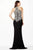 Halter Fitted Lace Black Dress JVN33691