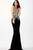 Jovani Fitted Halter Lace Evening Dress JVN33691 - 1 pc Black In Size 2 Available In Black