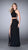 La Femme - Alluring Sleeveless High Neck Two-piece Dress 23984 in Black