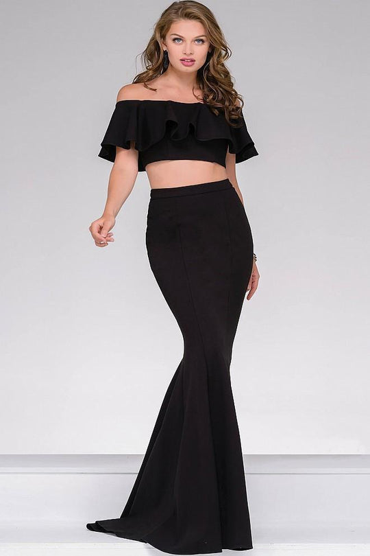 Off the Shoulder Two Piece Mermaid Dress 45164