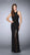 La Femme - Sexy Sleeveless High Neck Jersey Dress 23956 in Black