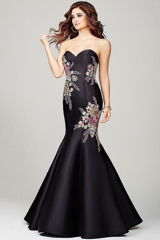 Sweetheart Neck Floral Mermaid Dress 33689