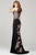 Sheer Back Embroidered  Prom Dress 33679